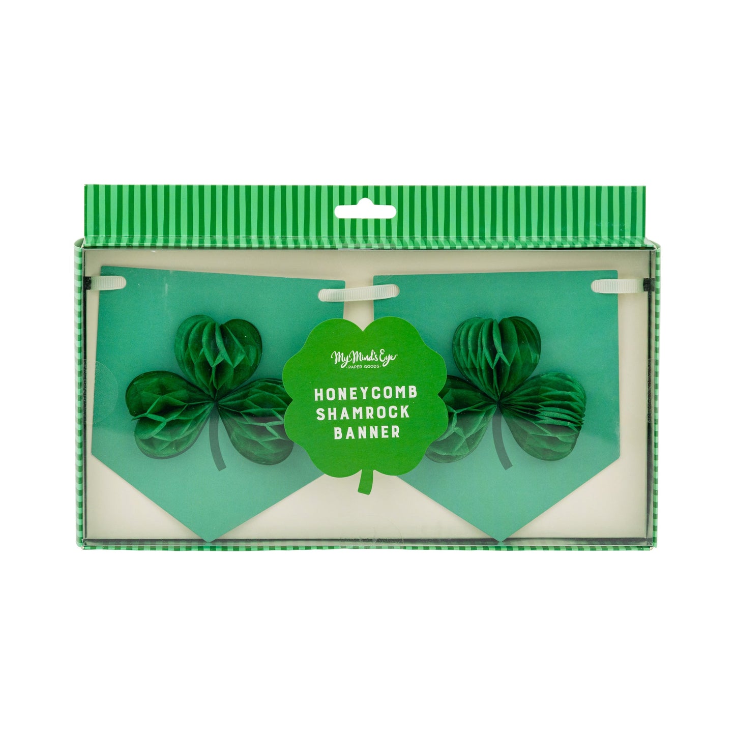Honeycomb Shamrock Paper Banner for Party Decor