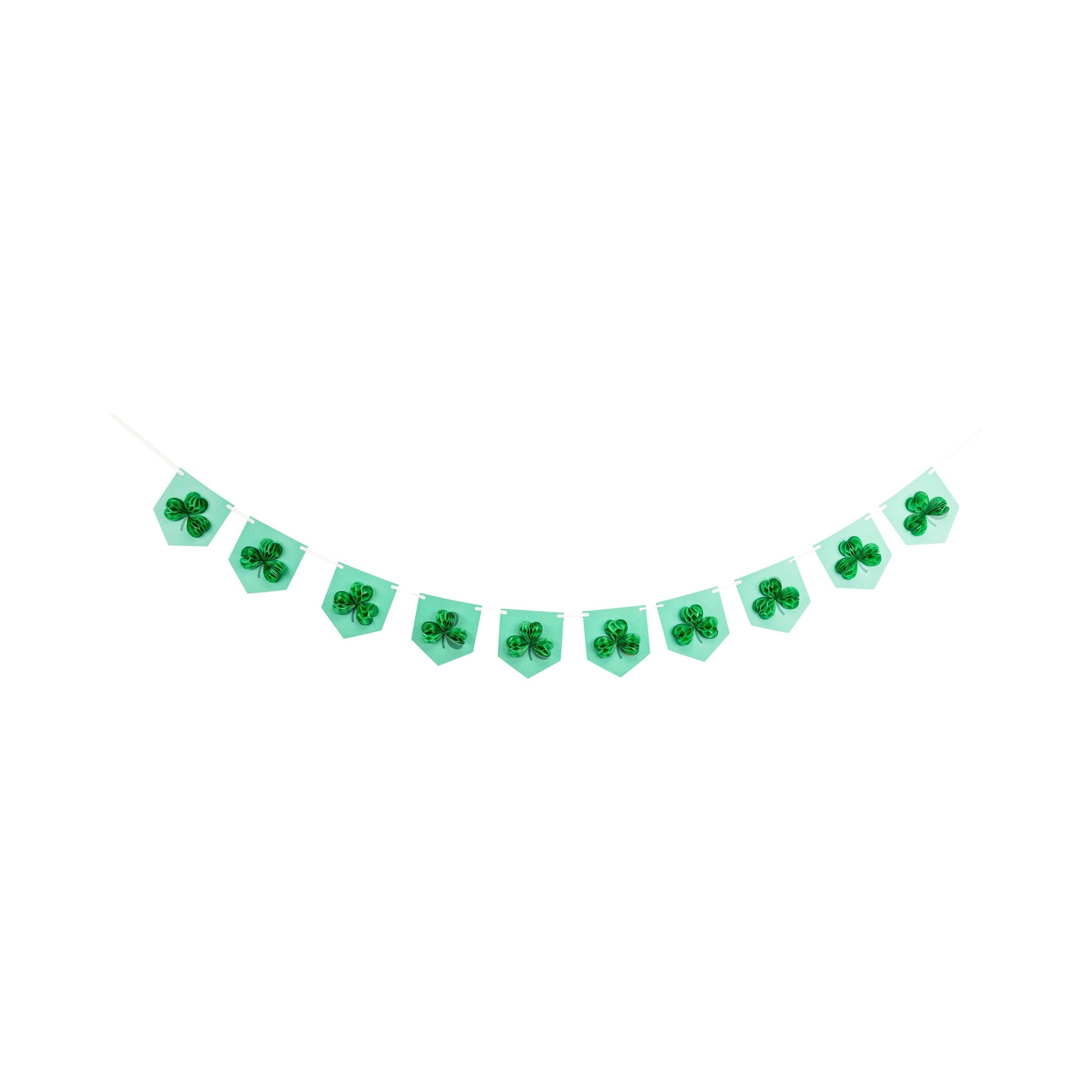 Honeycomb Shamrock Paper Banner for Party Decor