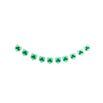 Honeycomb Shamrock Paper Banner for Party Decor