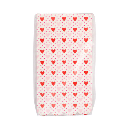 Pink and Red Heart Paper Guest Napkins, 24 ct