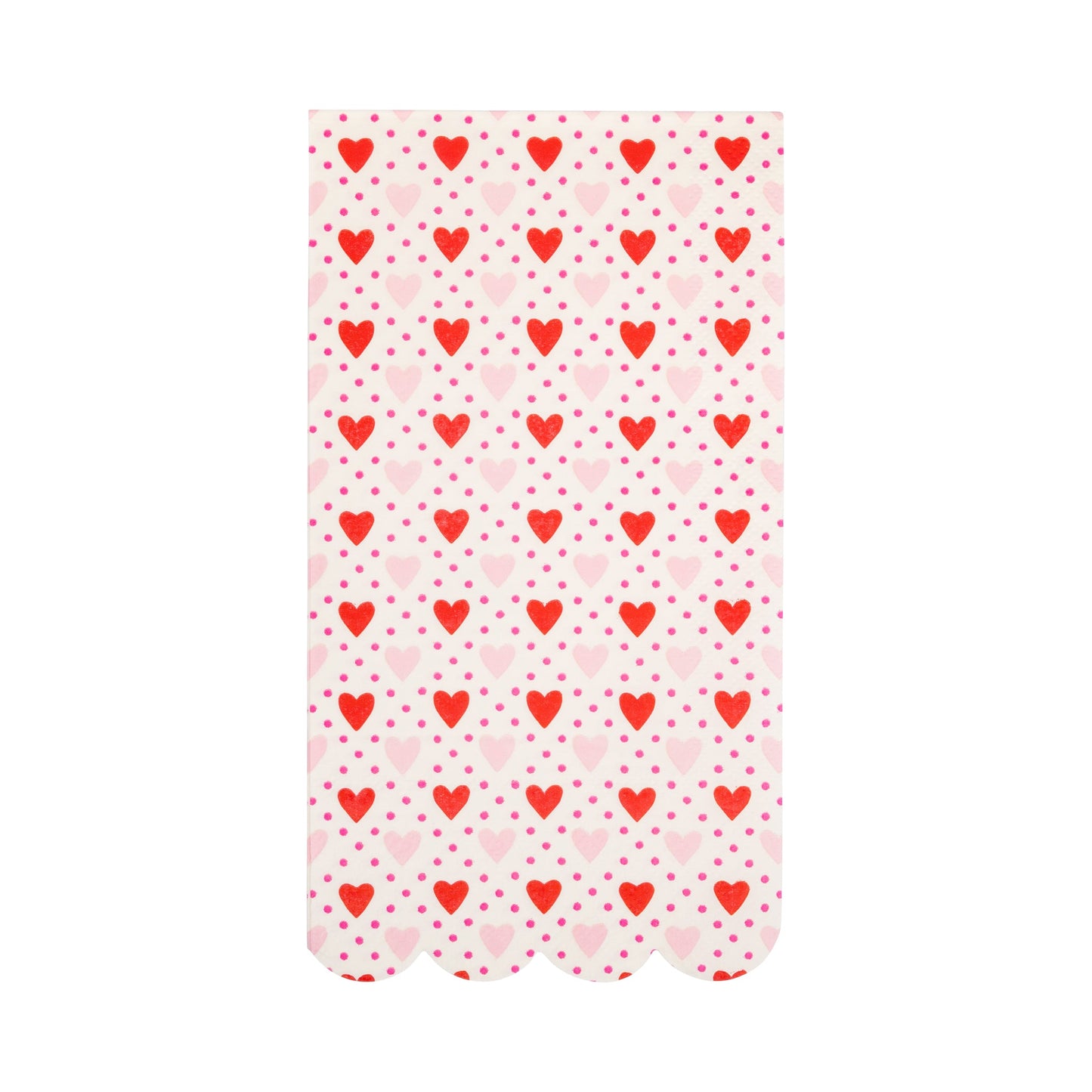 Pink and Red Heart Paper Guest Napkins, 24 ct