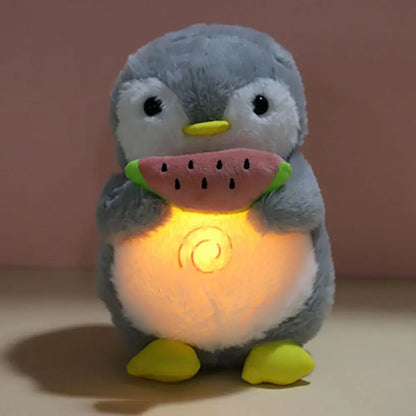 Penguin Watermelon Breathing Musical Plush Toy