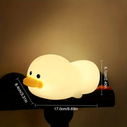Duck LED USB Rechargeable Silicone Night Lights