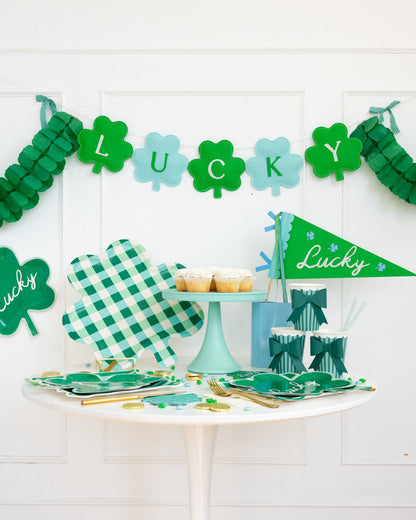 Shamrock Felt Banner for Party Decor