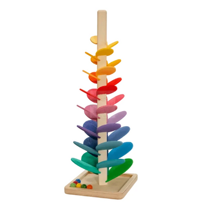 Wooden Rainbow Marble Sound Tree | Family Favourite