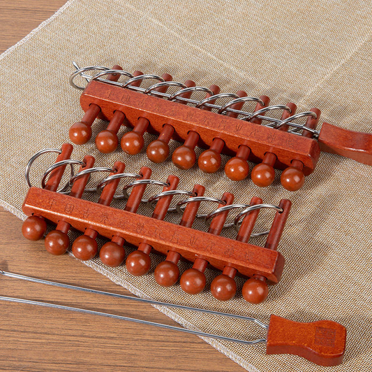 Wooden Nine Linked Rings Puzzle