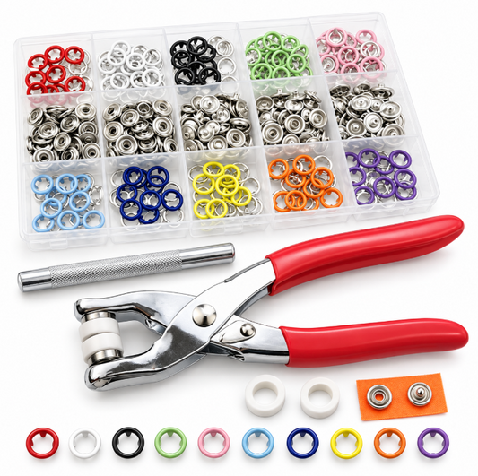 Creative Snap Fastener Kit for Clothing and Crafts