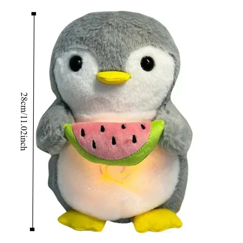 Penguin Watermelon Breathing Musical Plush Toy
