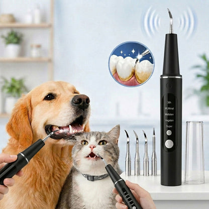 Ultrasonic Pet Dental Cleaner for Dogs & Cats – At-Home Tartar Care for Fresher Breath Between Vet Visits