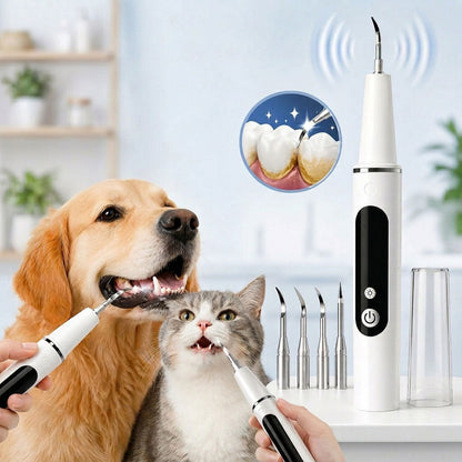 Ultrasonic Pet Dental Cleaner for Dogs & Cats – At-Home Tartar Care for Fresher Breath Between Vet Visits