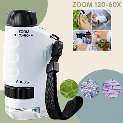 Kids Pocket Microscope & LED Light
