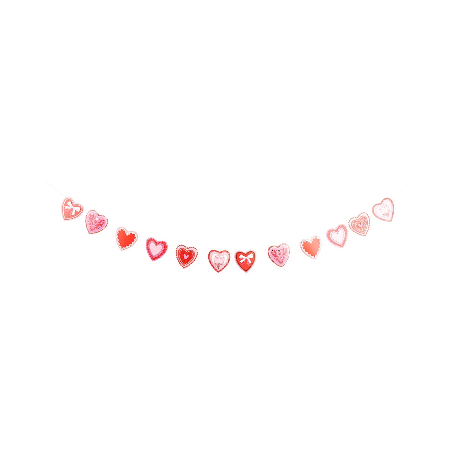 Layered Heart Paper Banner for Party Decor