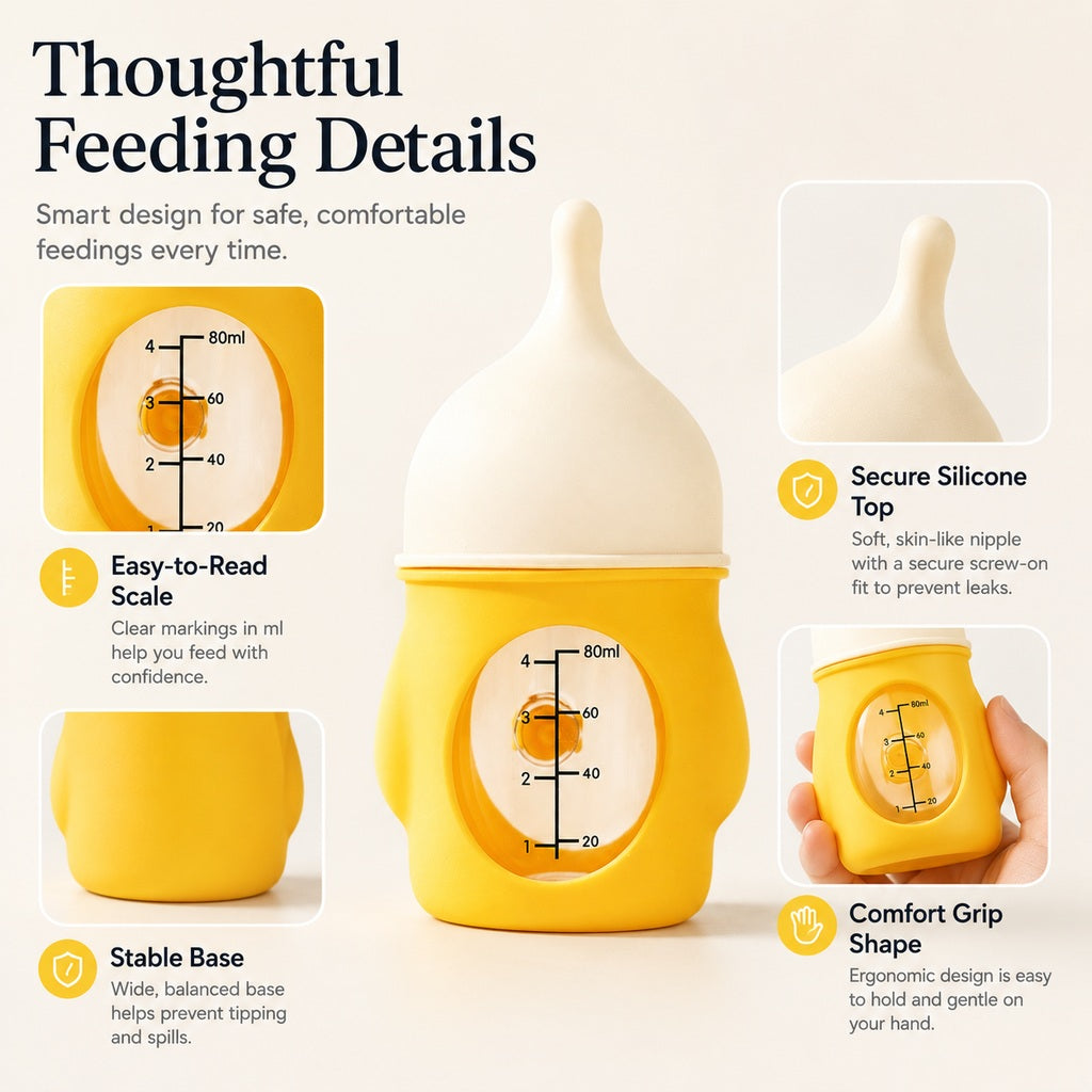 Newborn Puppy & Kitten Nursing Bottle – Anti-Choke Silicone Pet Feeder for Safe, Gentle Milk Feeding at Home