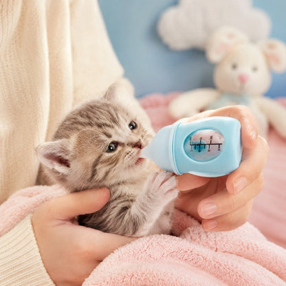 Newborn Puppy & Kitten Nursing Bottle – Anti-Choke Silicone Pet Feeder for Safe, Gentle Milk Feeding at Home