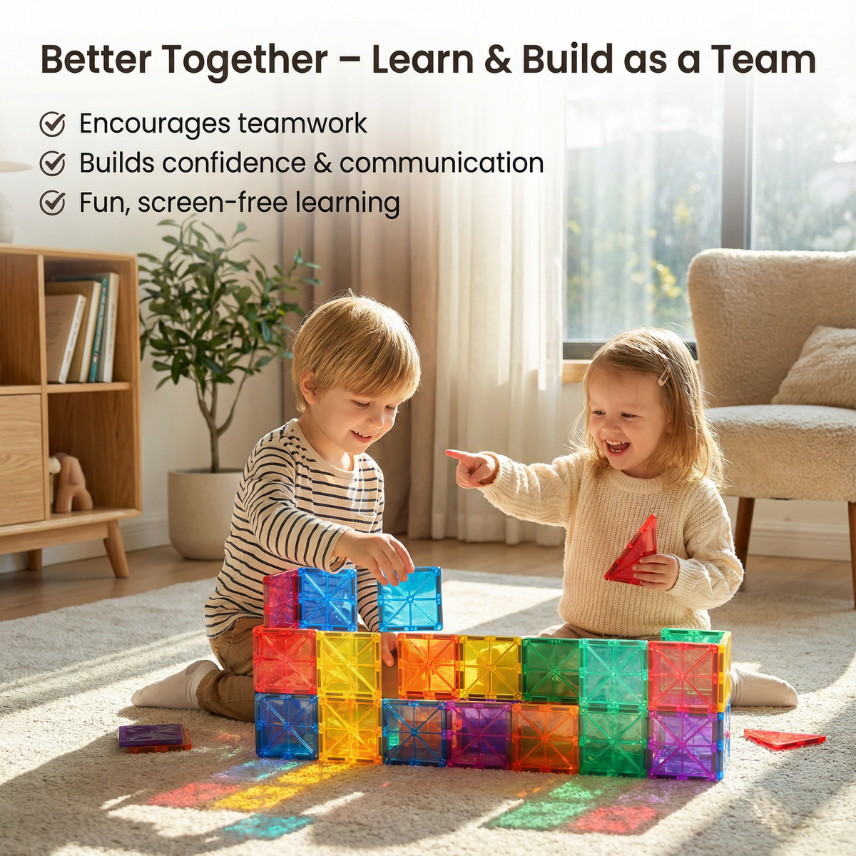 Interactive Magnetic Building Blocks