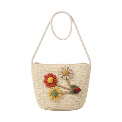 Small Kids Straw Crossbody – 5 Designs, 2–5 Yrs