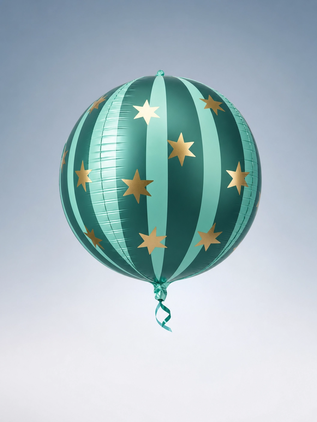 Green Starry Round Foil Balloon, 20 in Party Accent