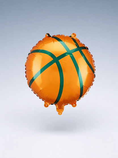 Basketball Foil Balloon, 18 x 18 in Sports Party Decor