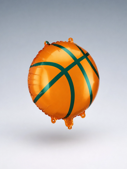 Basketball Foil Balloon, 18 x 18 in Sports Party Decor