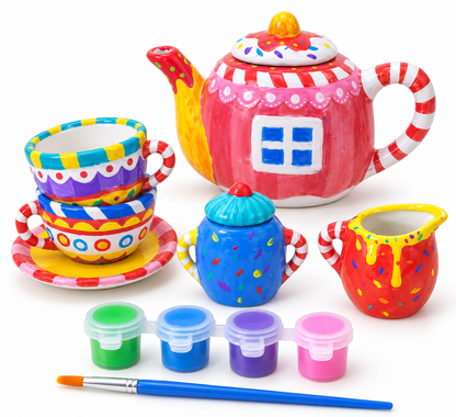 Paint Your Own Kids Tea Set Craft Kit