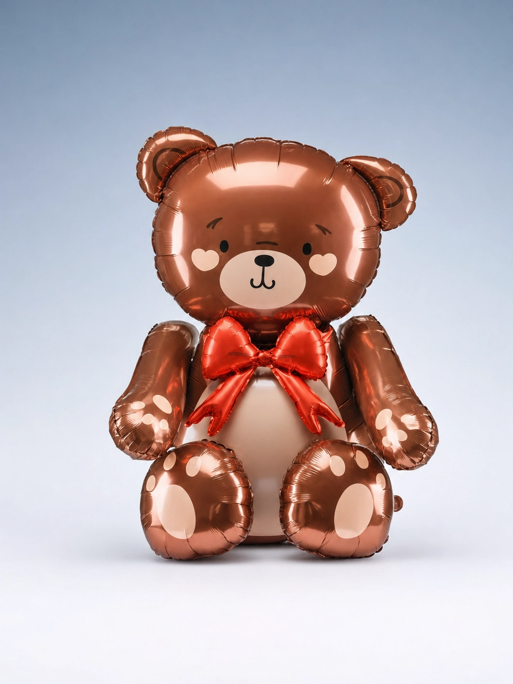 Teddy Bear Shape Foil Balloon, 29.5 x 44 in Before Inflation