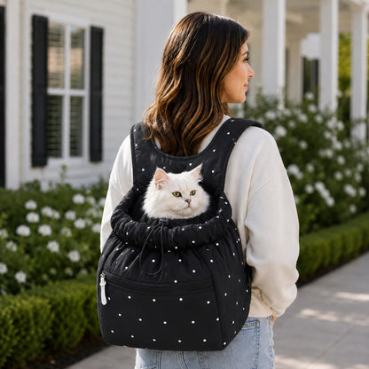Hands-Free Pet Carrier Backpack for Everyday Outings – Breathable Travel Carrier for Cats & Small Dogs