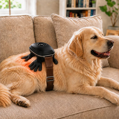 Hands-Free Dog Massager with Heat – Bionic Kneading for Post-Walk Relaxation & Everyday Comfort