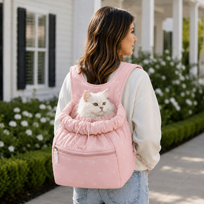 Hands-Free Pet Carrier Backpack for Everyday Outings – Breathable Travel Carrier for Cats & Small Dogs