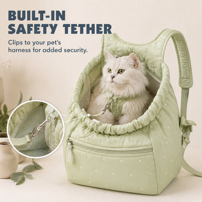 Hands-Free Pet Carrier Backpack for Everyday Outings – Breathable Travel Carrier for Cats & Small Dogs