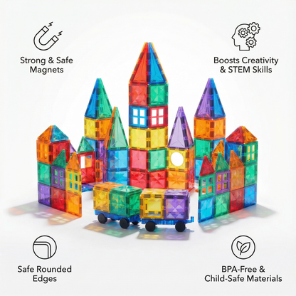 Interactive Magnetic Building Blocks
