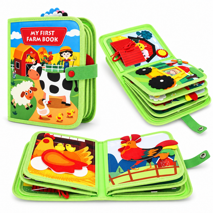 Montessori Farm Learning Busy Book for Toddlers