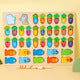 Carrot Fishing Board A wooden alphabet and number fishing puzzle