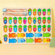 Carrot Fishing Board B wooden alphabet and number fishing puzzle