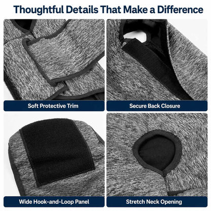 Cat Calming Vest for Thunderstorms, Travel & Quiet Time - Soft Adjustable Comfort Wrap for Nervous Cats