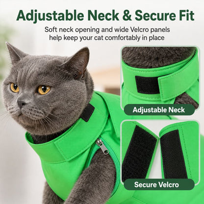 Multi-Use Cat Carrier & Grooming Bag - Easy Paw Access for Vet Visits & At-Home Care