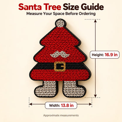 Christmas Cat Scratcher for Indoor Cats – Wall-Mounted Board to Help Protect Furniture