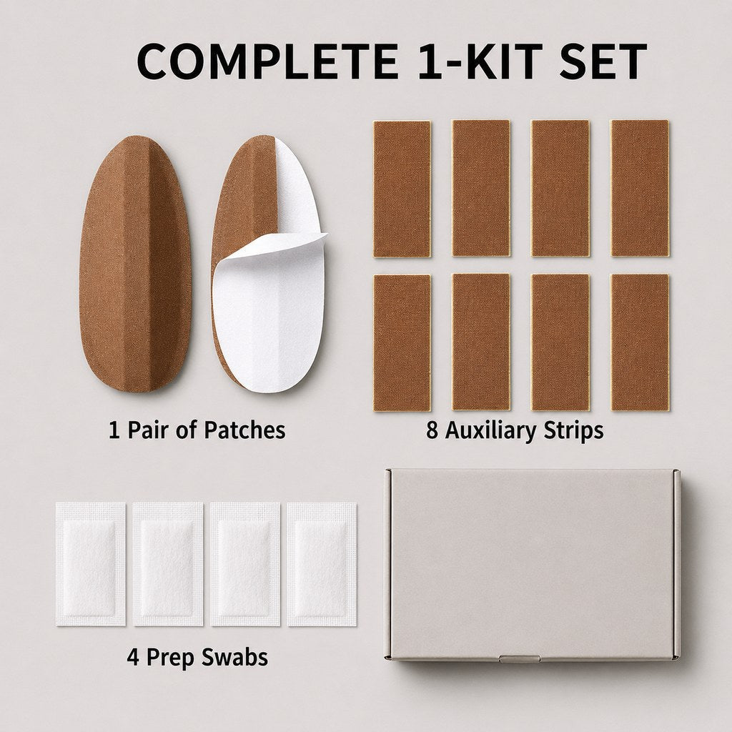 At-Home Dog Ear Posting Support Patch Kit - Low-Profile Adhesive Support Without Separate Liquid Glue
