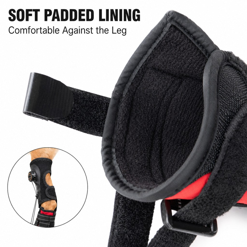 Adjustable Tension-Dial Dog Paw-Lift Support Boots – For Indoor Floors & Outdoor Walks, Paw Dragging & Scuffing Support
