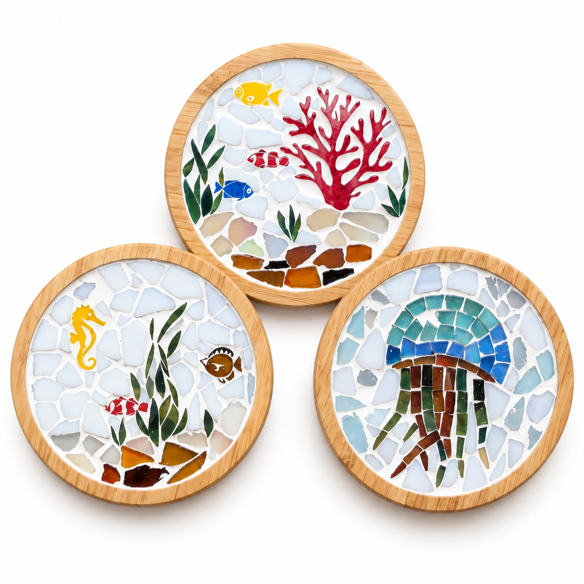 Creative Animal & Ocean Mosaic Coaster Craft Set