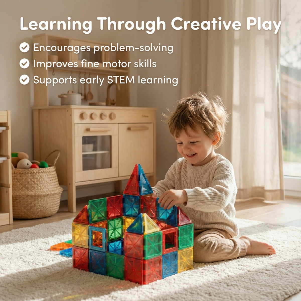 Interactive Magnetic Building Blocks