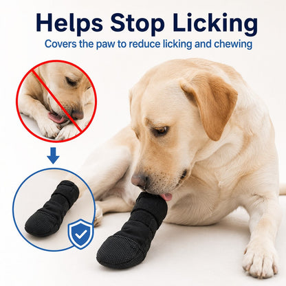 Dog Paw Recovery Boot for Home Rest & Walks - Anti-Lick Protective Cover for Injured Paws
