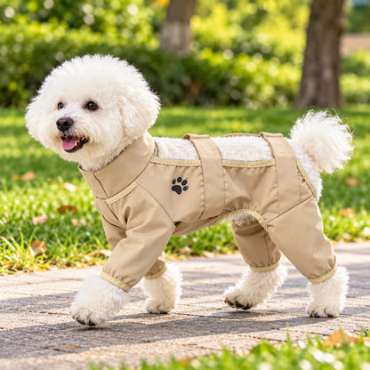 Four-Leg Dog Dust Protection Suit for Cleaner Outdoor Walks