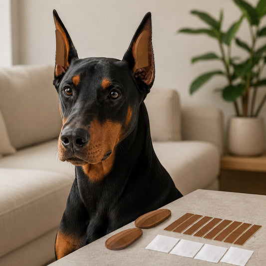 At-Home Dog Ear Posting Support Patch Kit - Low-Profile Adhesive Support Without Separate Liquid Glue