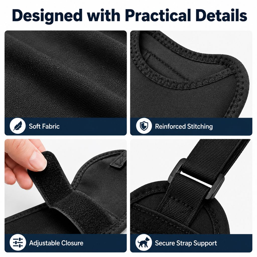 Dog Front Leg Protective Sleeve for Recovery & Walks - Helps Reduce Licking