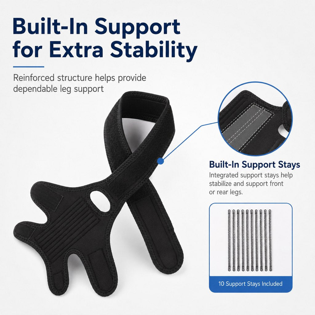 Adjustable Dog Joint Support Brace for Daily Walks & Senior Leg Stability