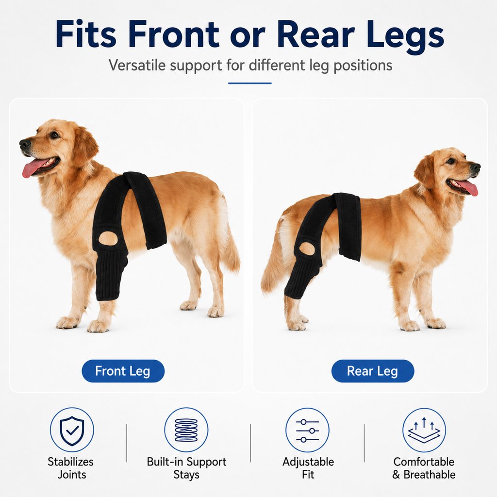 Adjustable Dog Joint Support Brace for Daily Walks & Senior Leg Stability