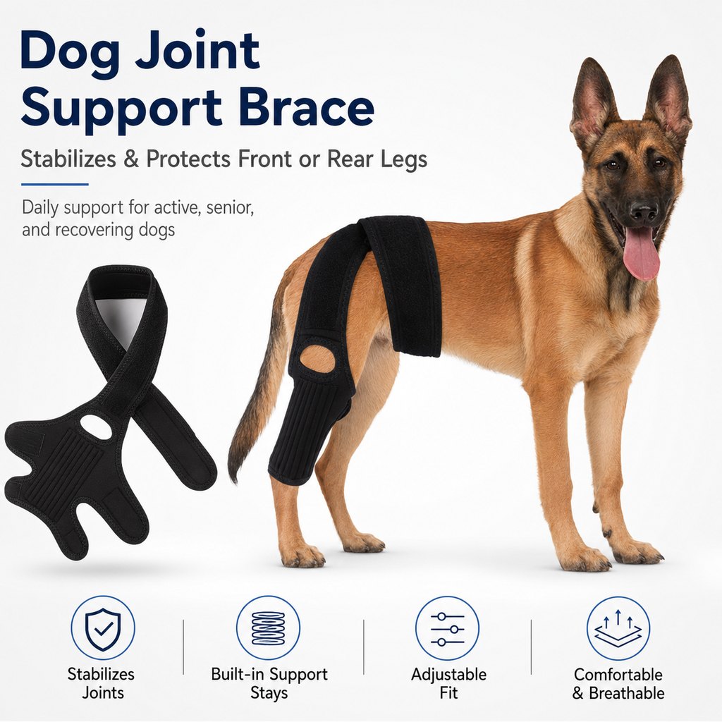 Adjustable Dog Joint Support Brace for Daily Walks & Senior Leg Stability
