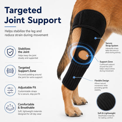 Adjustable Dog Joint Support Brace for Daily Walks & Senior Leg Stability