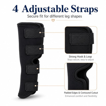 Dog Leg Recovery Brace for Post-Surgery Care, Adjustable Rear Leg Support to Help Protect Against Licking & Chewing
