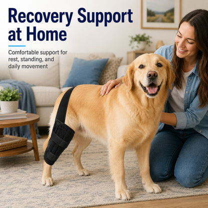 Adjustable Dog Leg Support Brace for Daily Walks - Support for Weak Front or Hind Legs